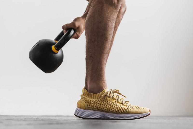 Nobull Honey Knit Runner Men's Running Shoes Yellow | USA Z1070U